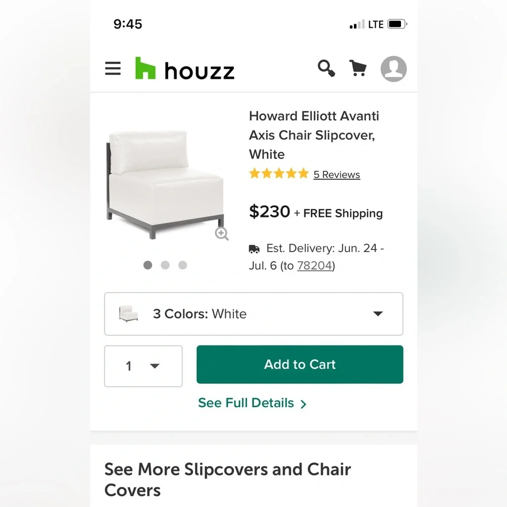 Axischair Avanti slipcover